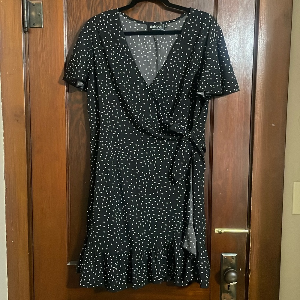 Waist tie knot wrap dress size XL
